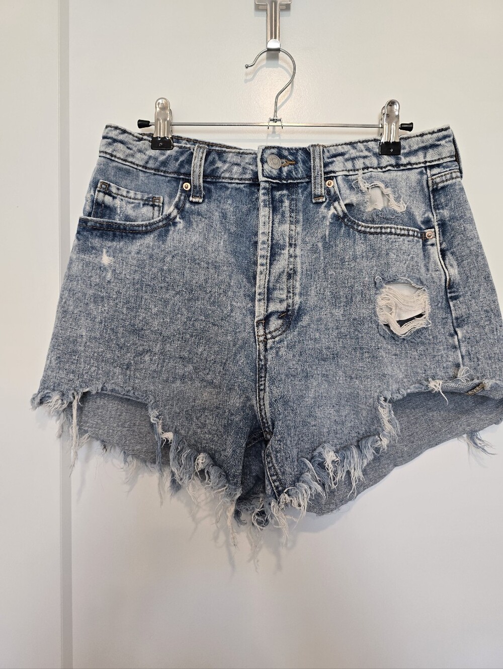 Wild Fable High-Rise Distressed Denim Cutoff  Shorts